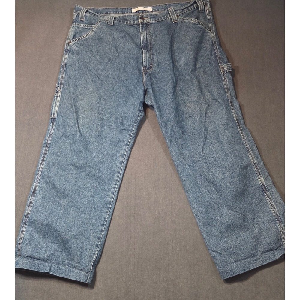 Signature Levi Strauss Carpenter Jeans Mens 44x30 (44×27)  Utility Workwear